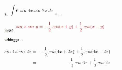 Detail Contoh Soal Integral Trigonometri Nomer 9