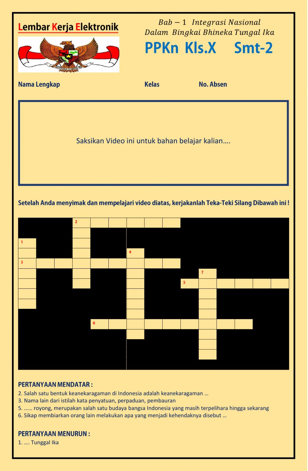 Detail Contoh Soal Integrasi Nasional Nomer 27