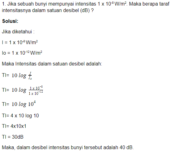 Detail Contoh Soal Intensitas Bunyi Nomer 16