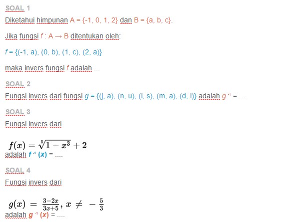 Detail Contoh Soal Invers Nomer 44