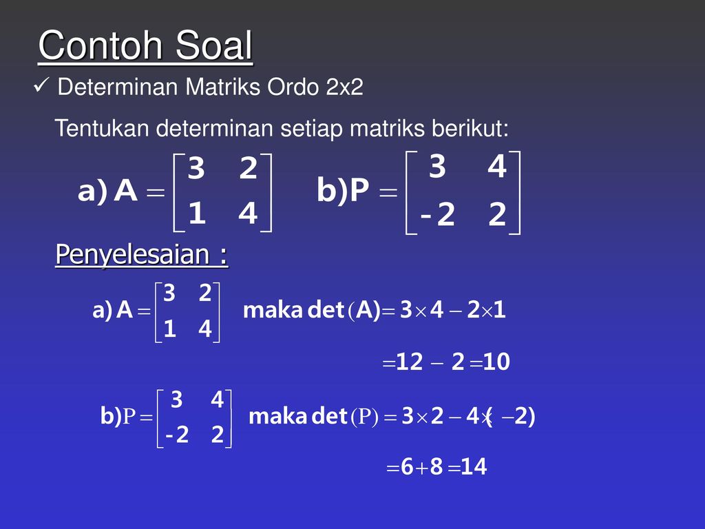 Detail Contoh Soal Invers Matriks Nomer 15