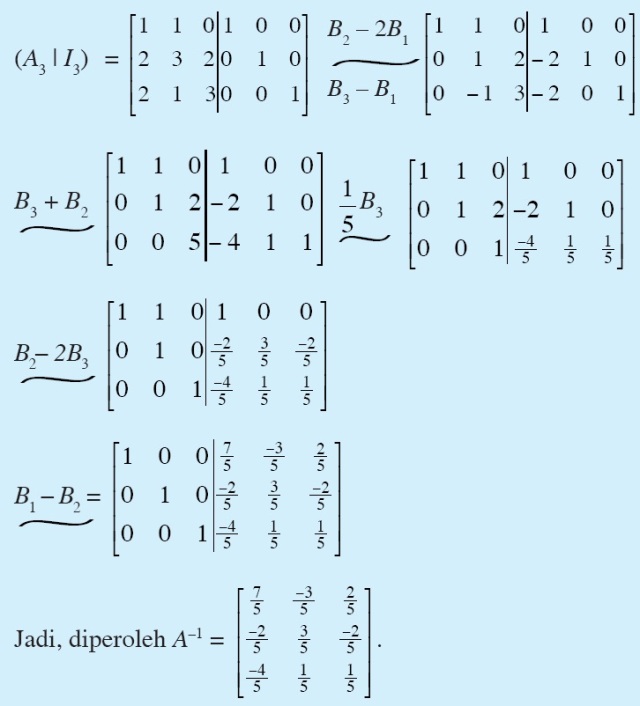 Detail Contoh Soal Invers Matriks Nomer 17