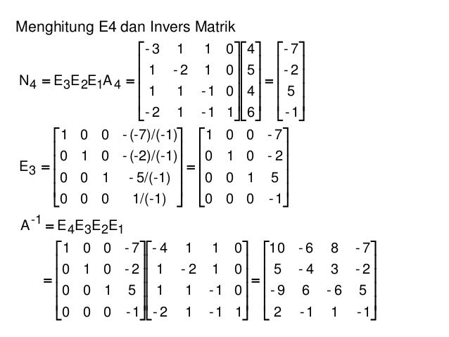 Detail Contoh Soal Invers Matriks Nomer 49