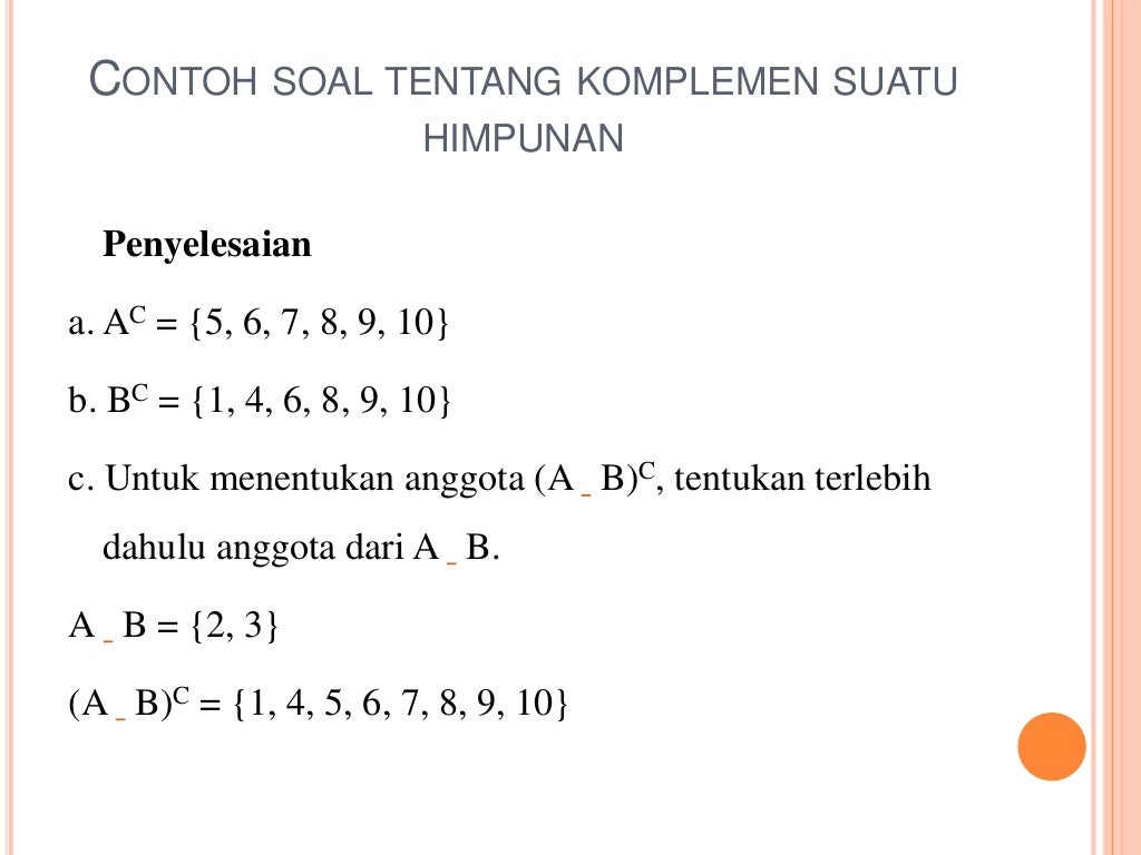 Detail Contoh Soal Irisan Himpunan Nomer 9