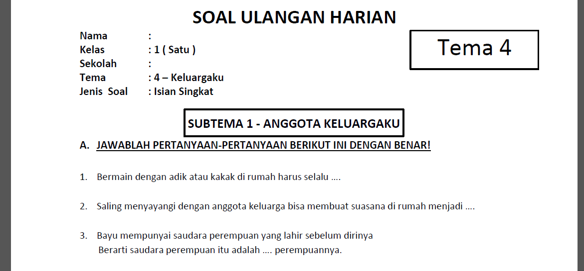 Detail Contoh Soal Isian Singkat Nomer 23