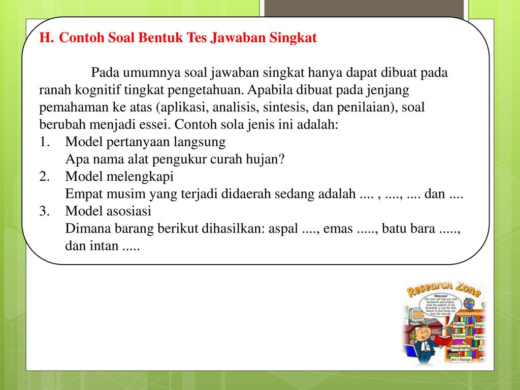 Detail Contoh Soal Isian Singkat Nomer 8