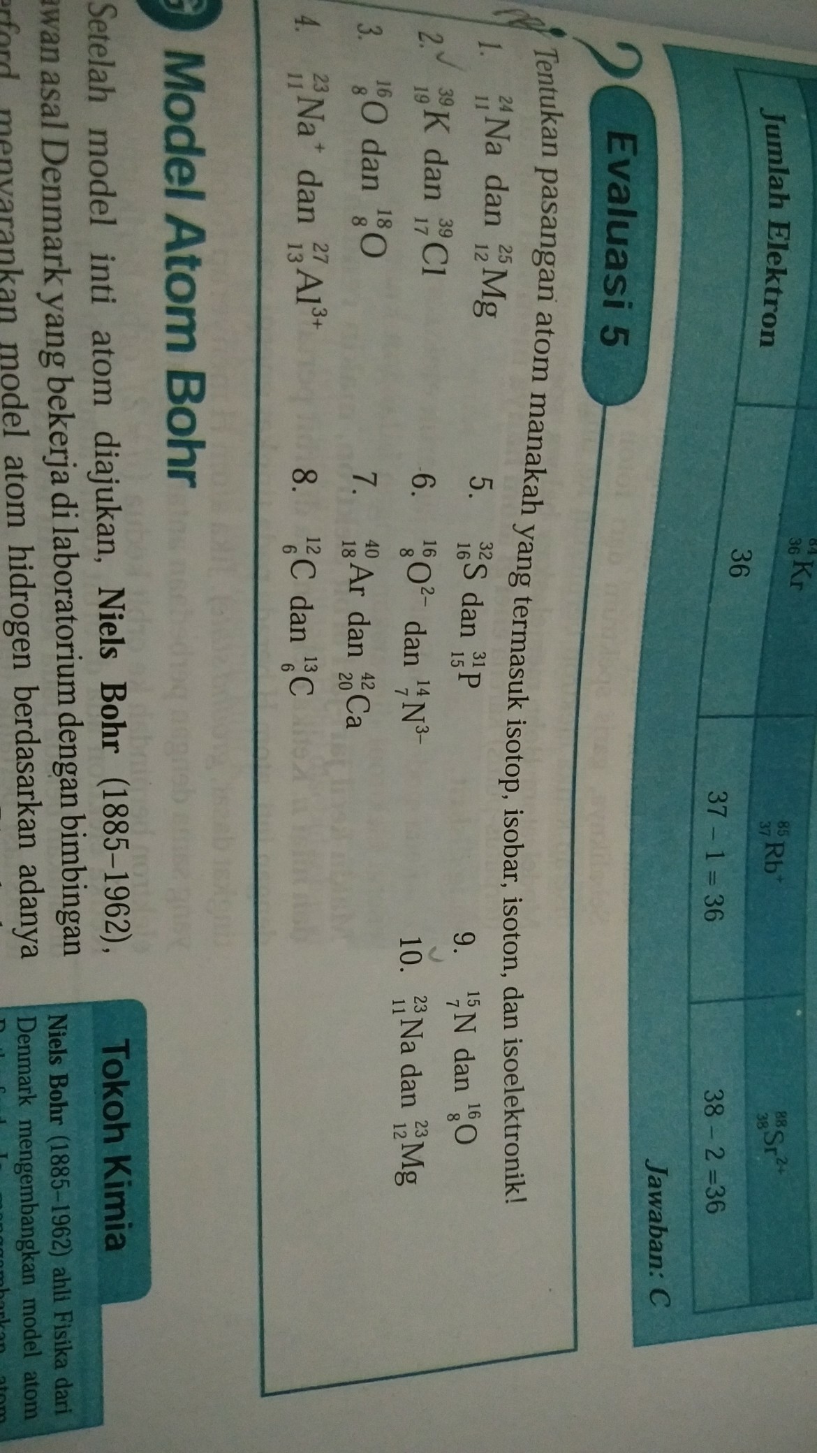 Detail Contoh Soal Isotop Isobar Isoton Nomer 36