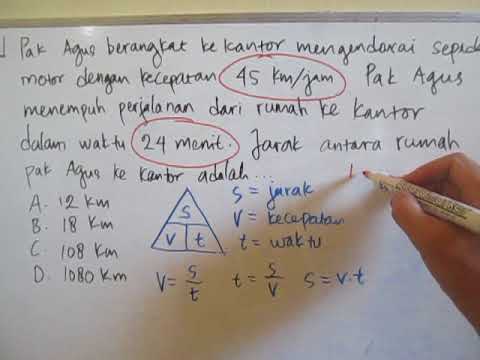 Detail Contoh Soal Jarak Kecepatan Waktu Nomer 2