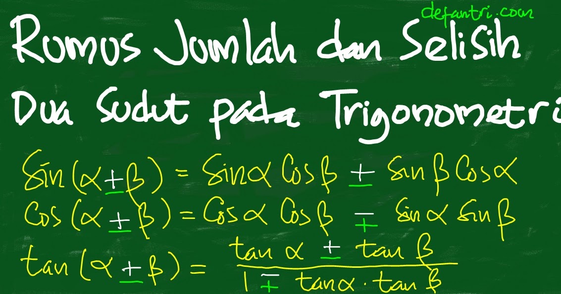 Detail Contoh Soal Jumlah Dan Selisih Dua Sudut Nomer 23