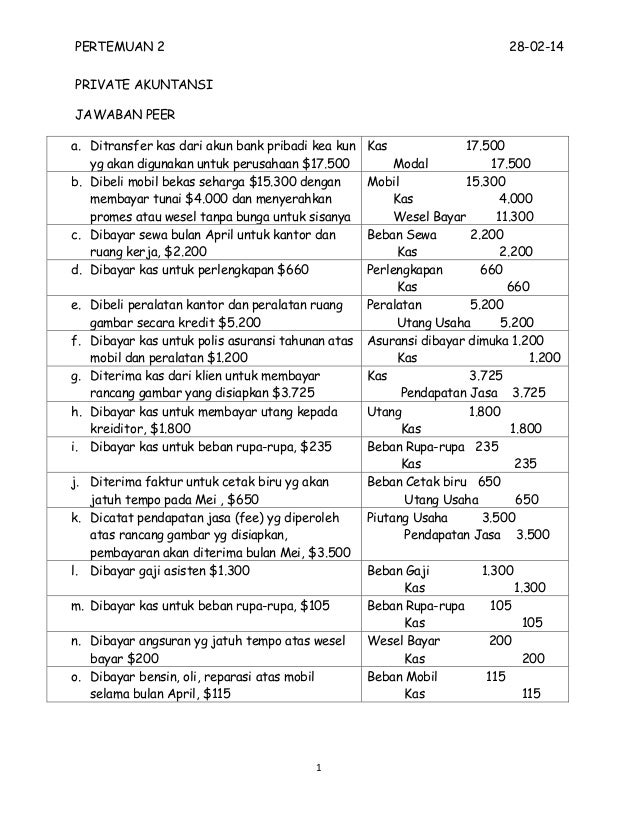 Detail Contoh Soal Jurnal Umum Nomer 47