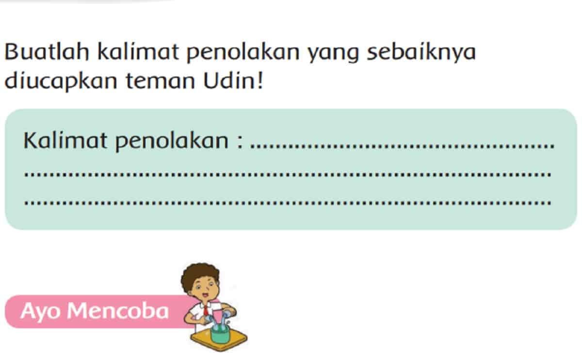 Detail Contoh Soal Kalimat Penolakan Kelas 2 Sd Nomer 38