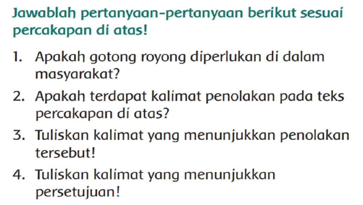 Detail Contoh Soal Kalimat Penolakan Kelas 2 Sd Nomer 42