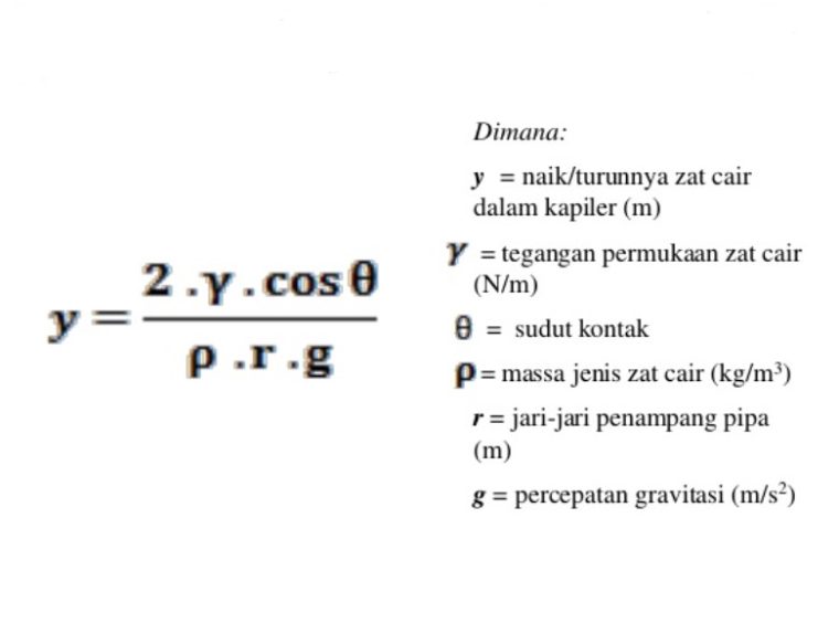 Detail Contoh Soal Kapilaritas Nomer 46