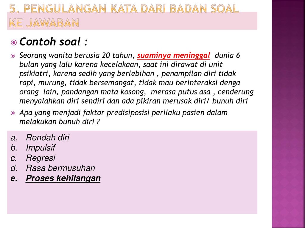 Detail Contoh Soal Kasus Nomer 39