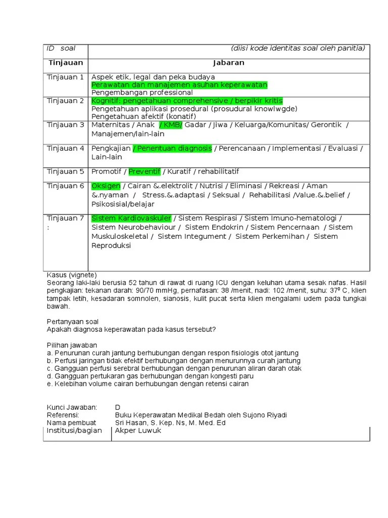 Detail Contoh Soal Kasus Cairan Dan Elektrolit Nomer 31