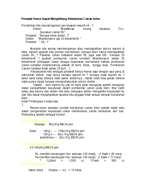 Detail Contoh Soal Kasus Cairan Dan Elektrolit Nomer 33