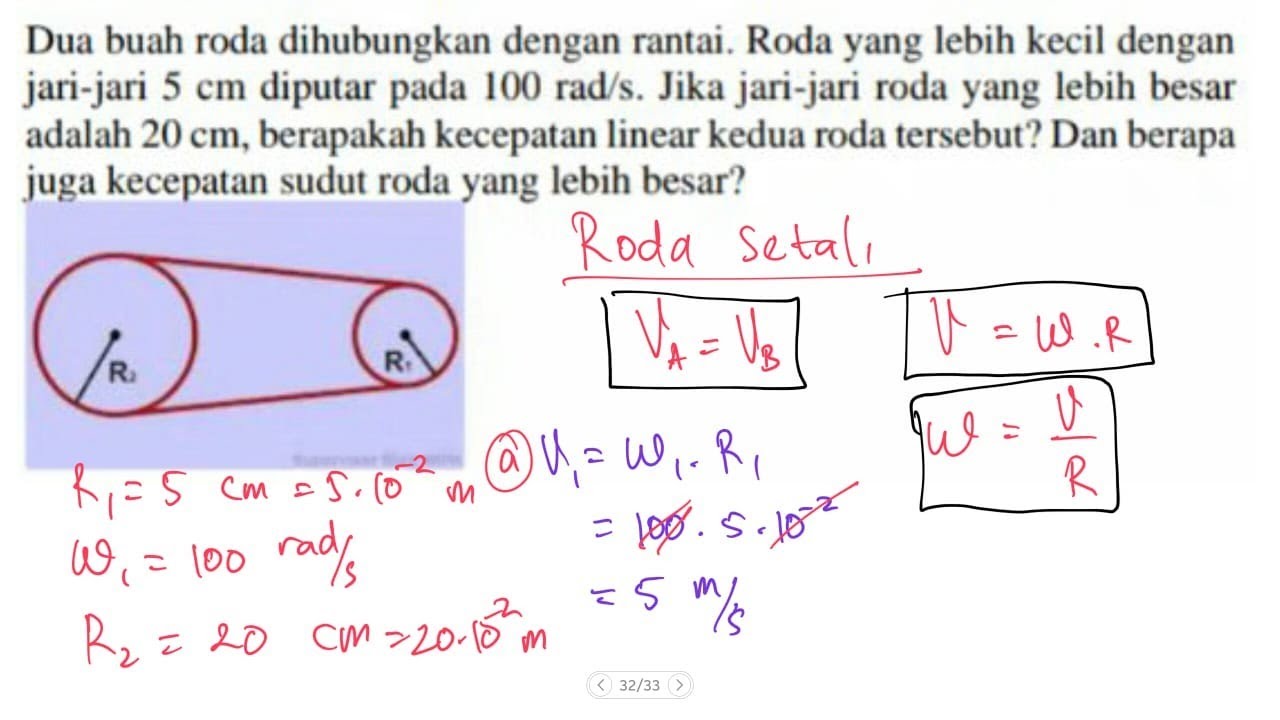 Detail Contoh Soal Kecepatan Linear Nomer 18