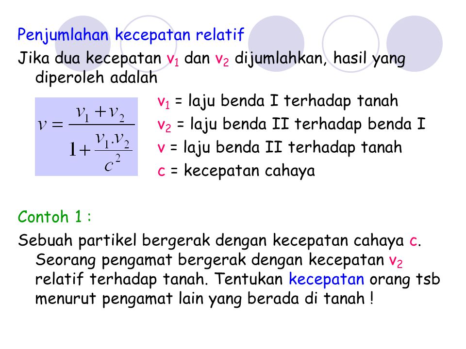 Detail Contoh Soal Kecepatan Relatif Nomer 25