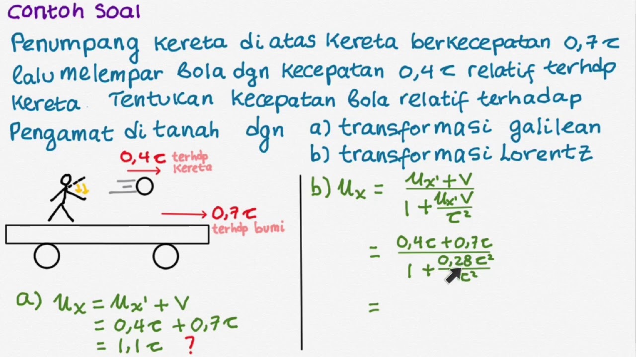 Detail Contoh Soal Kecepatan Relatif Nomer 4