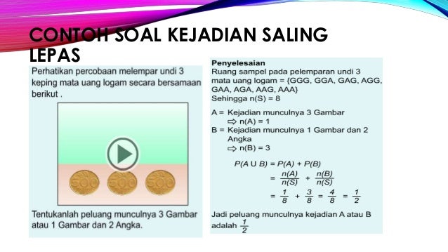 Detail Contoh Soal Kejadian Tidak Saling Lepas Nomer 3