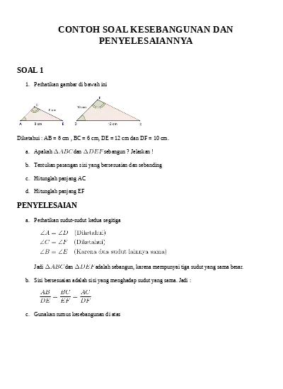 Detail Contoh Soal Kekongruenan Nomer 45