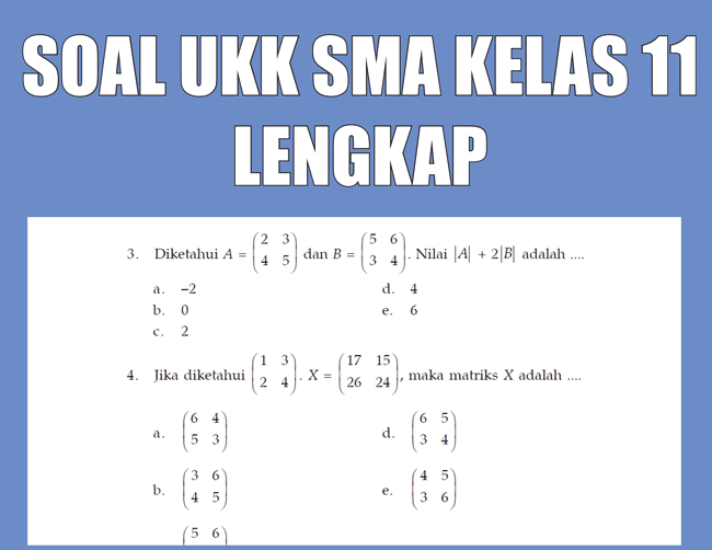 Contoh Soal Kelas 11 - KibrisPDR