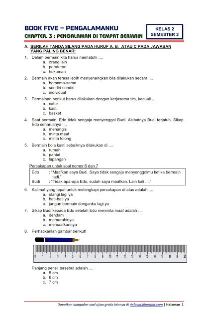 Detail Contoh Soal Kelas 2 Sd Nomer 20