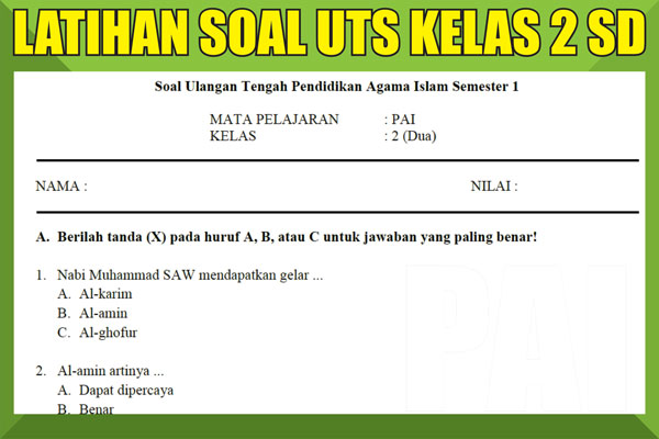 Detail Contoh Soal Kelas 2 Sd Nomer 30