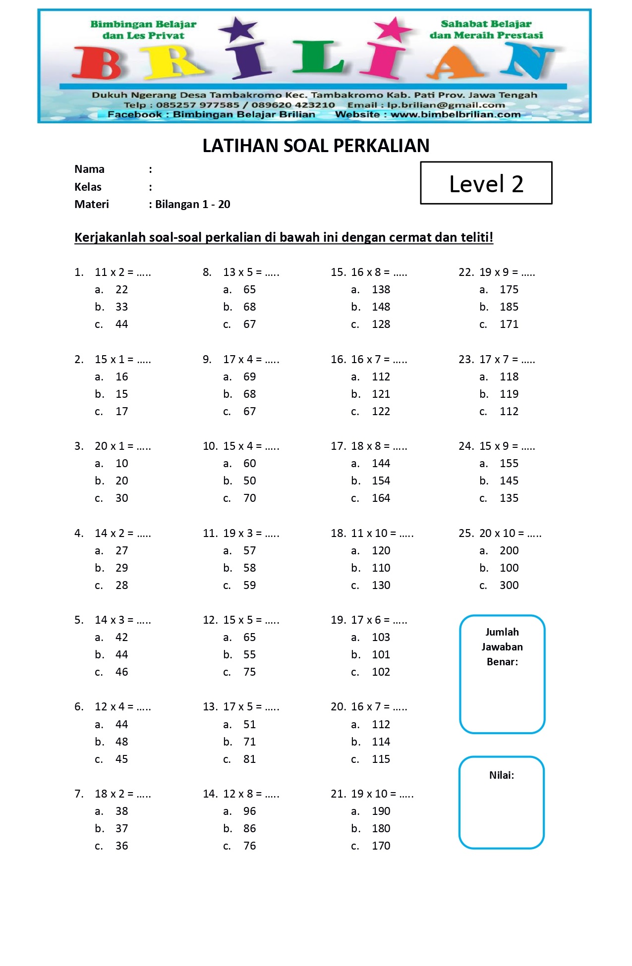 Detail Contoh Soal Kelas 2 Sd Nomer 57