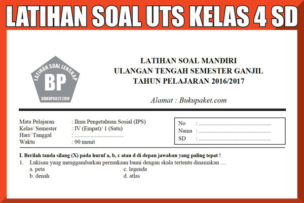 Detail Contoh Soal Kelas 4 Sd Nomer 12