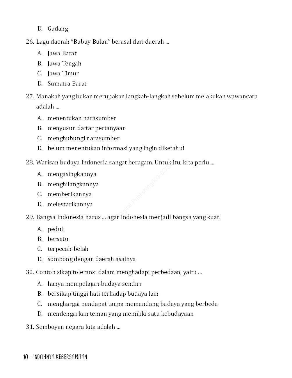 Detail Contoh Soal Kelas 4 Sd Nomer 28