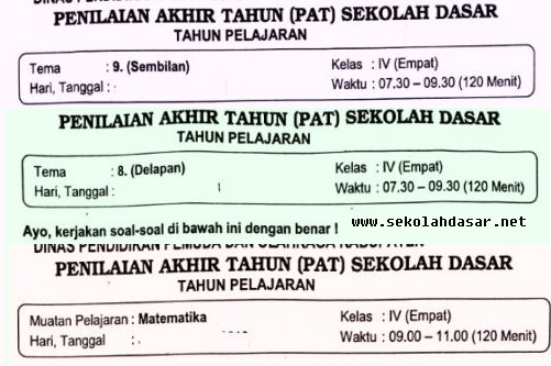 Detail Contoh Soal Kelas 4 Sd Nomer 48