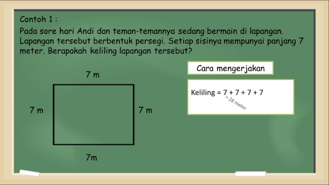 Detail Contoh Soal Keliling Bangun Datar Nomer 3