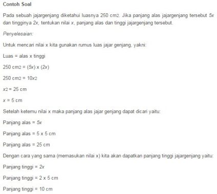 Detail Contoh Soal Keliling Jajar Genjang Nomer 32