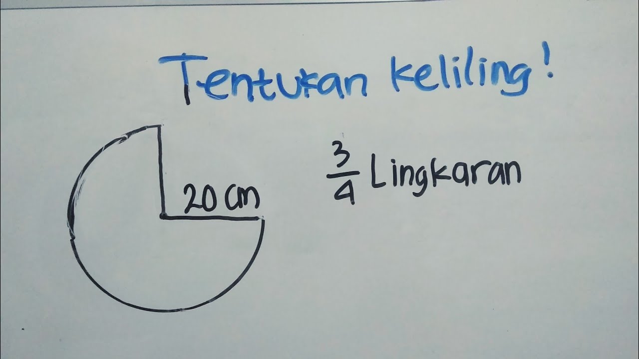 Detail Contoh Soal Keliling Lingkaran Nomer 23