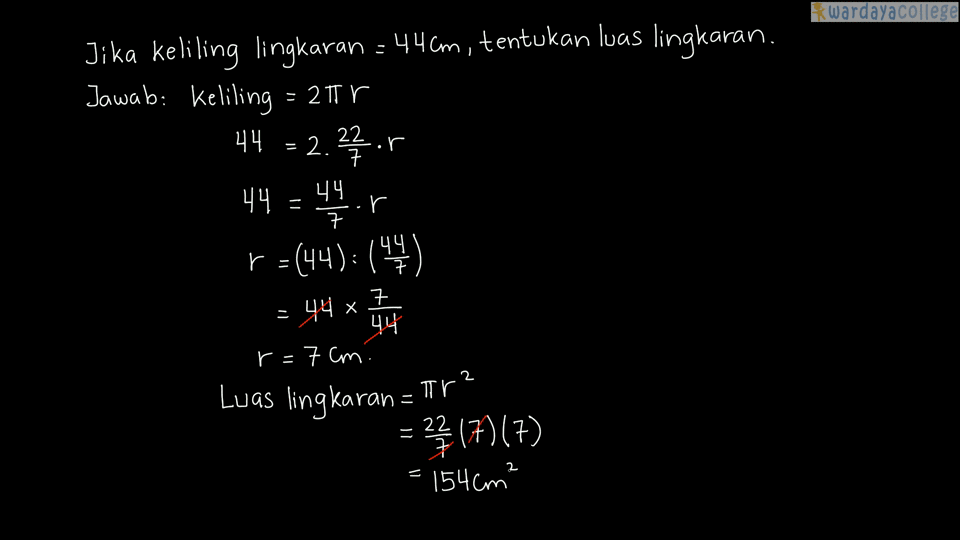 Detail Contoh Soal Keliling Lingkaran Nomer 24