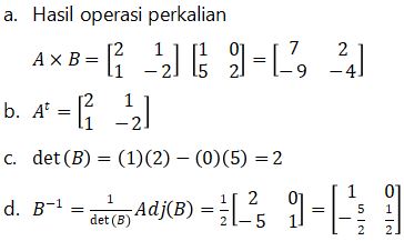 Detail Contoh Soal Kesamaan Matriks Nomer 44
