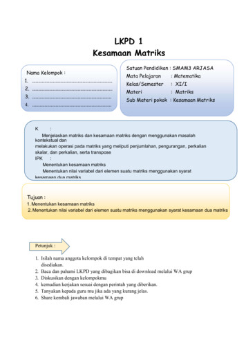 Detail Contoh Soal Kesamaan Matriks Nomer 50