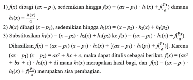 Detail Contoh Soal Kesamaan Polinomial Nomer 50