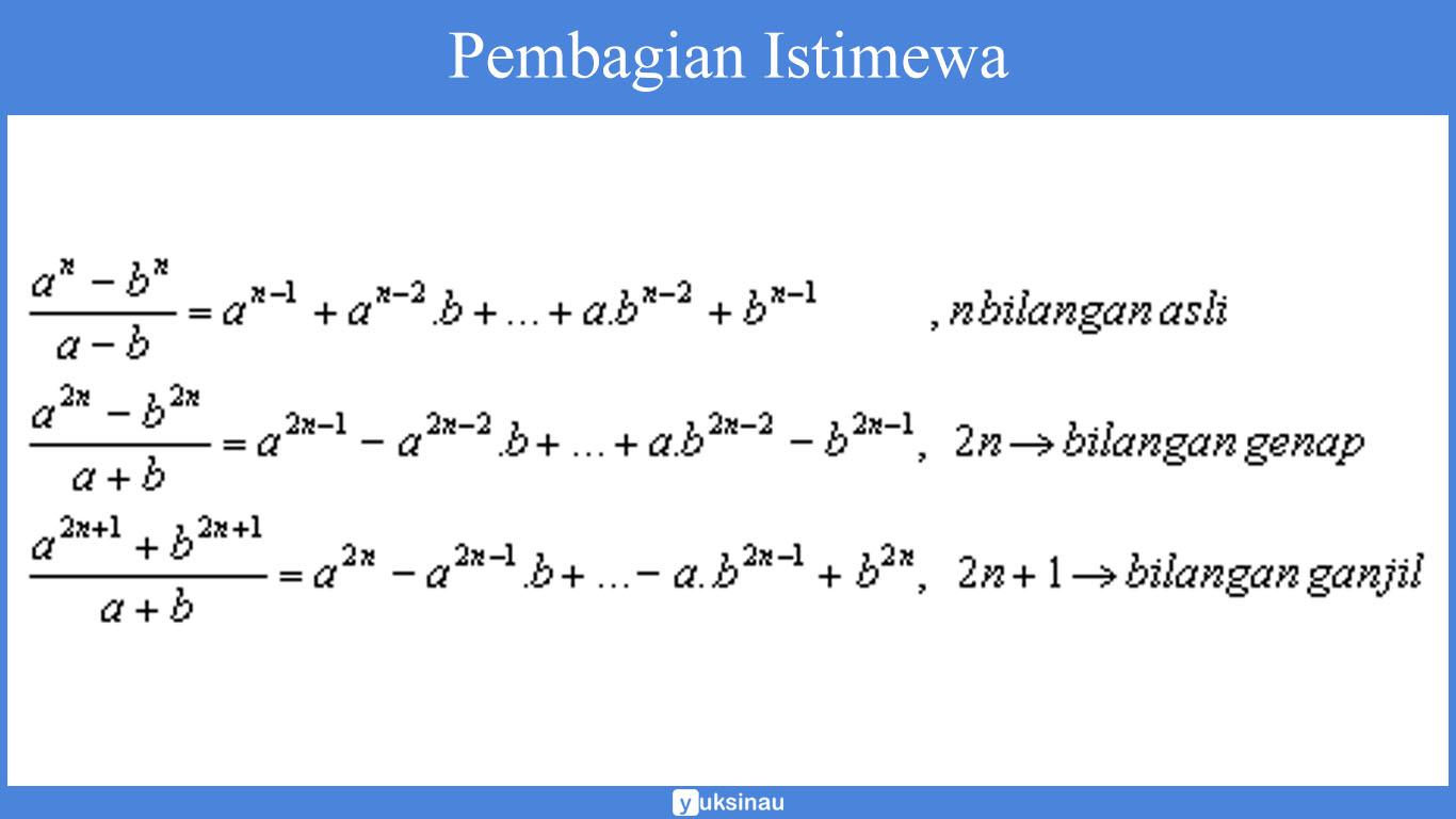 Detail Contoh Soal Kesamaan Polinomial Nomer 53