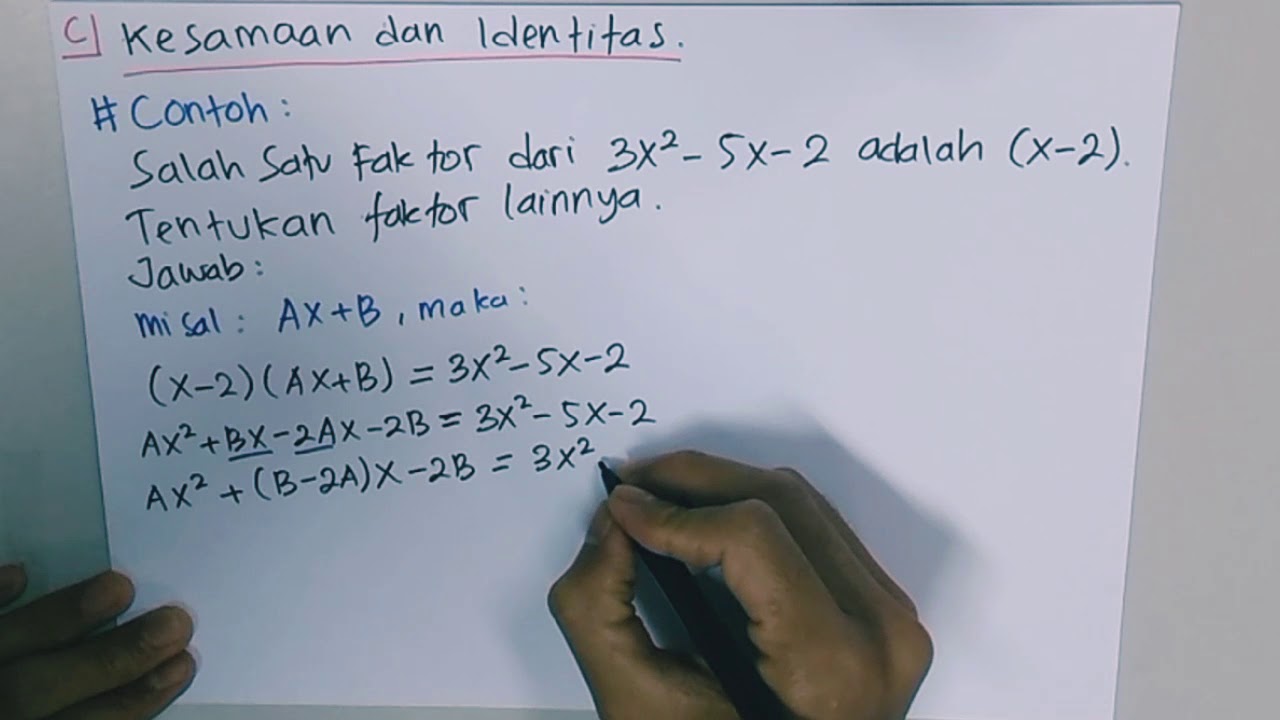 Detail Contoh Soal Kesamaan Polinomial Nomer 8