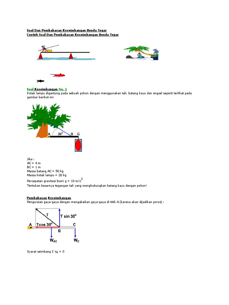 Detail Contoh Soal Keseimbangan Nomer 55
