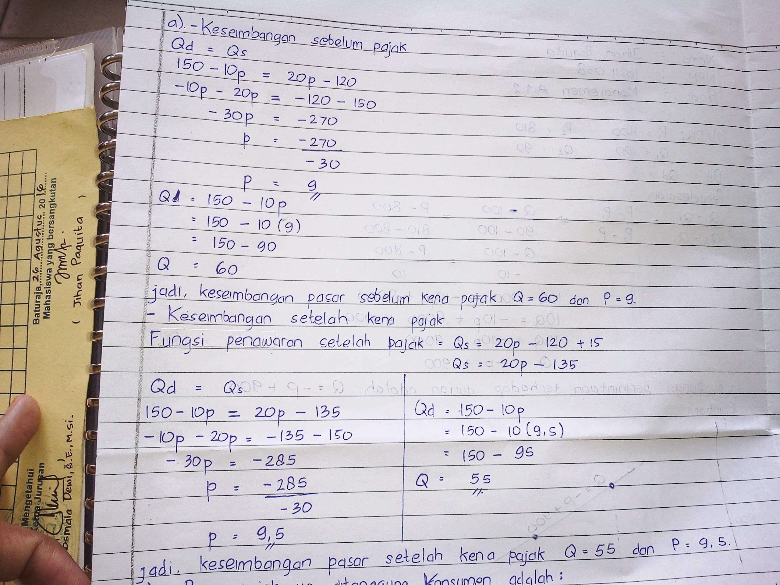 Detail Contoh Soal Keseimbangan Pasar Dan Grafik Nomer 37