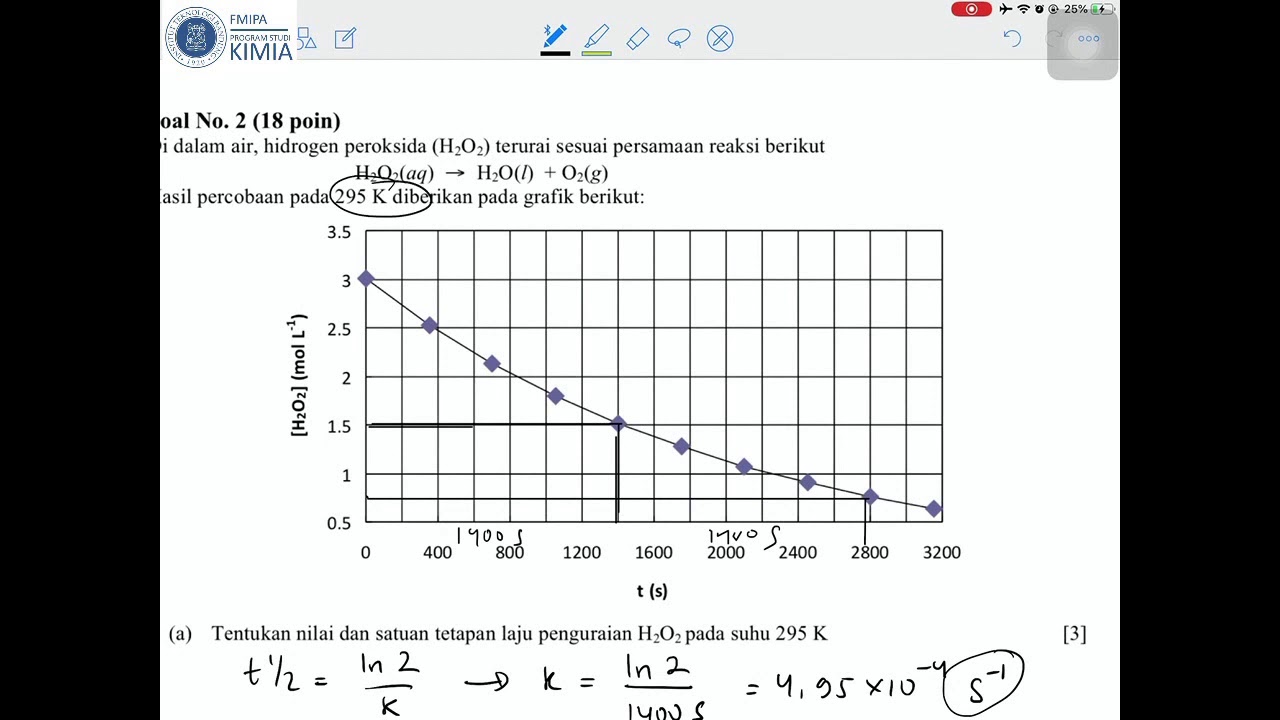 Detail Contoh Soal Kinetika Kimia Nomer 32