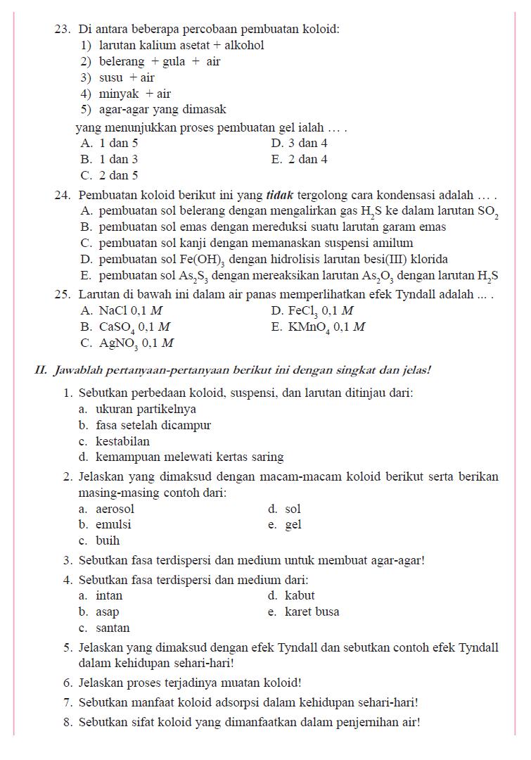 Detail Contoh Soal Koloid Nomer 41