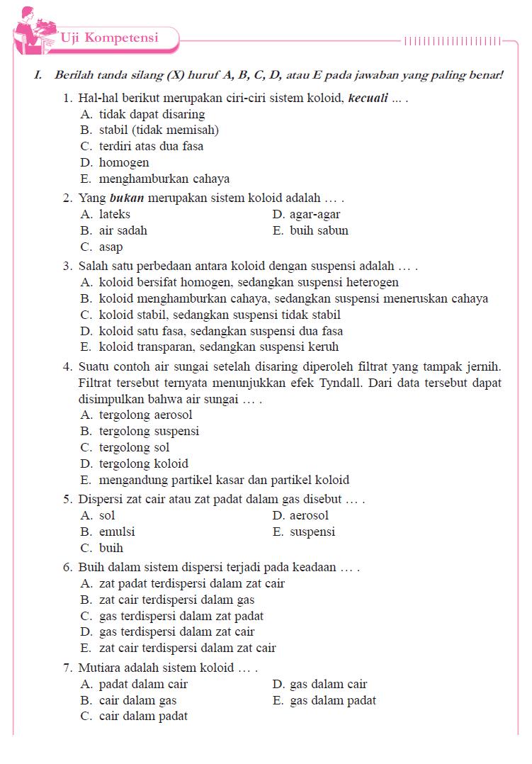 Detail Contoh Soal Koloid Nomer 8