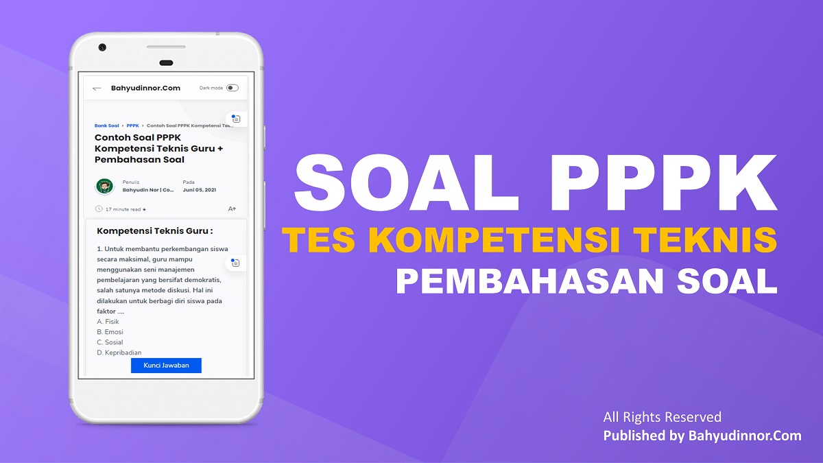 Detail Contoh Soal Kompetensi Teknis Nomer 7