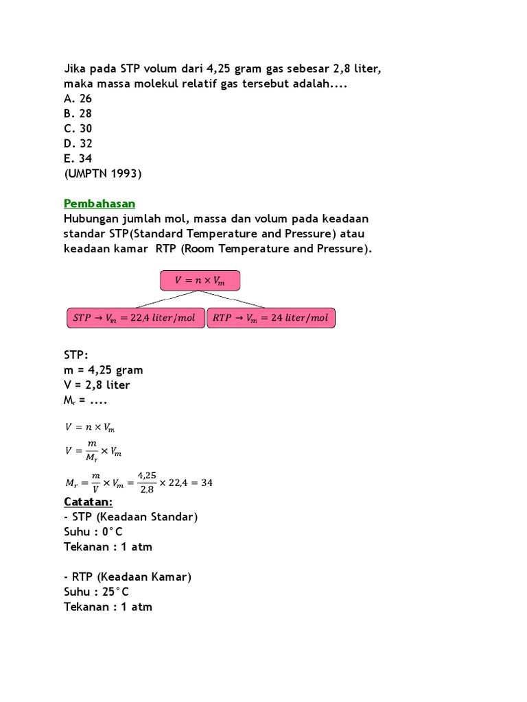 Detail Contoh Soal Konsep Mol Nomer 17