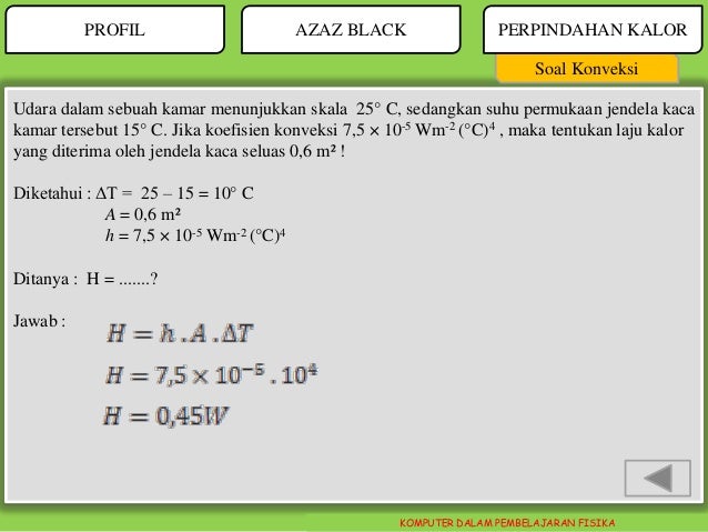 Detail Contoh Soal Konveksi Nomer 4