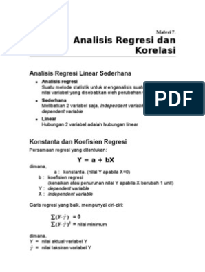 Detail Contoh Soal Korelasi Dan Regresi Nomer 43